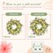 18-Inch Spring Summer Wreath for Front Door – Artificial Daisies, Eucalyptus & Butterflies, Green Foliage Wreath for Wall, Window, Farmhouse & Holiday Home Decor